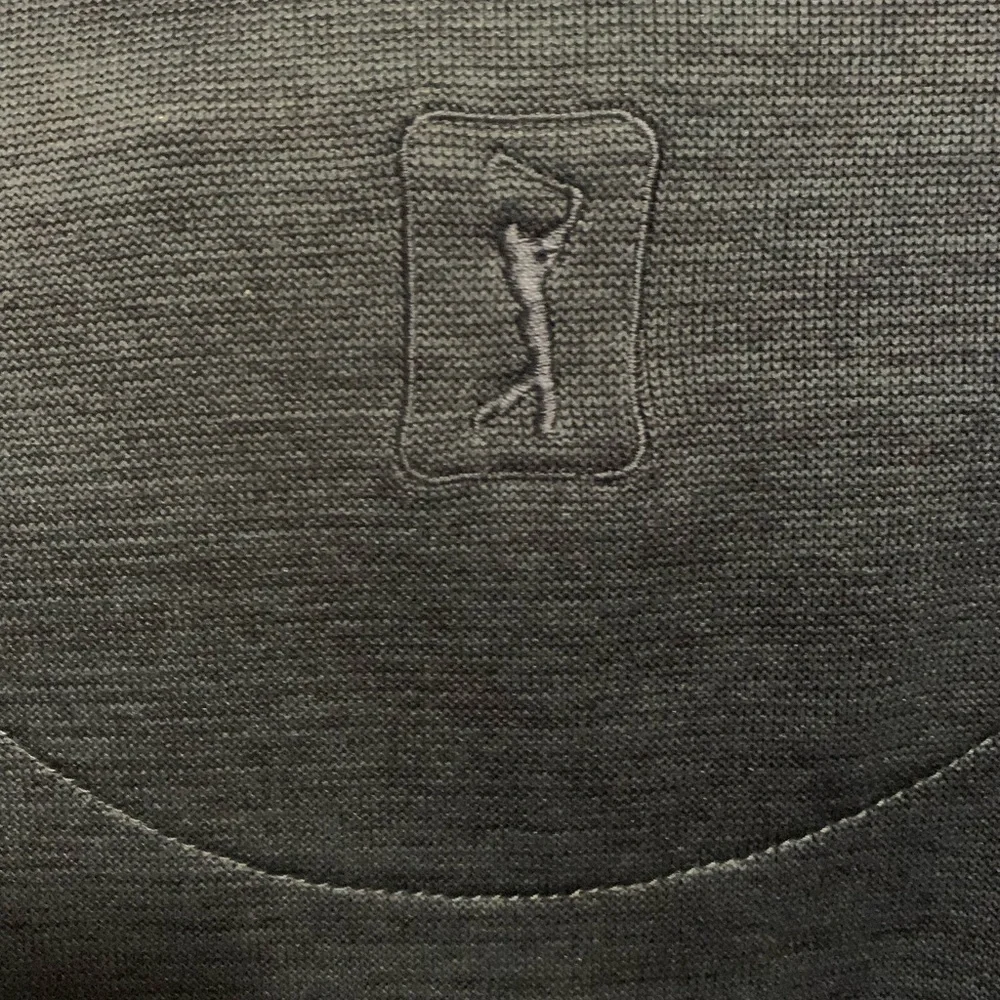 PGA Tour Blue Zip Up Sweater with Stand-Up Collar